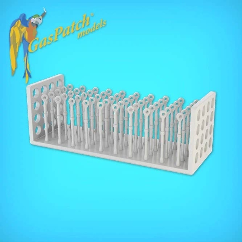 1/48 Resin Turnbuckles Type One End (50 Items)