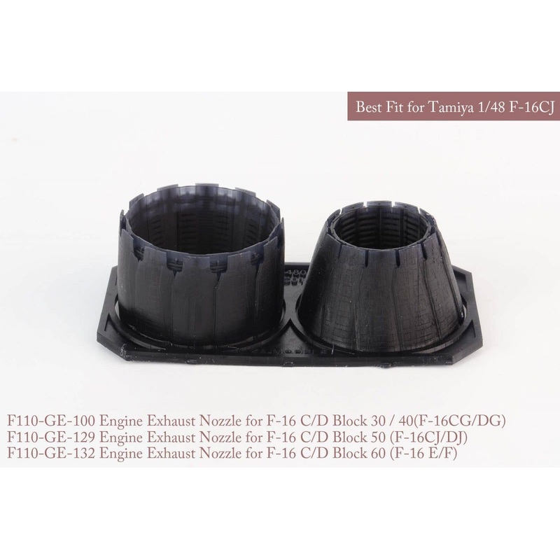 1/48 [SE] F-16 C/D Block 30/40/50/60 GE Exhaust Nozzle Set (Opened + Closed) (for Tamiya)