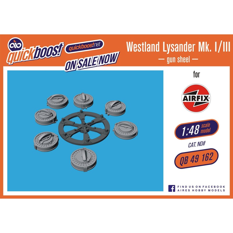 1/48 Westland Lysander Mk.I/III drum magazines (For. Airfix)