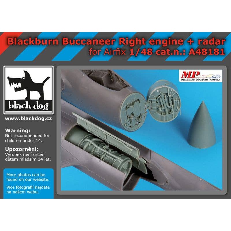 1/48 Blackburn Buccanneer right engine+radar