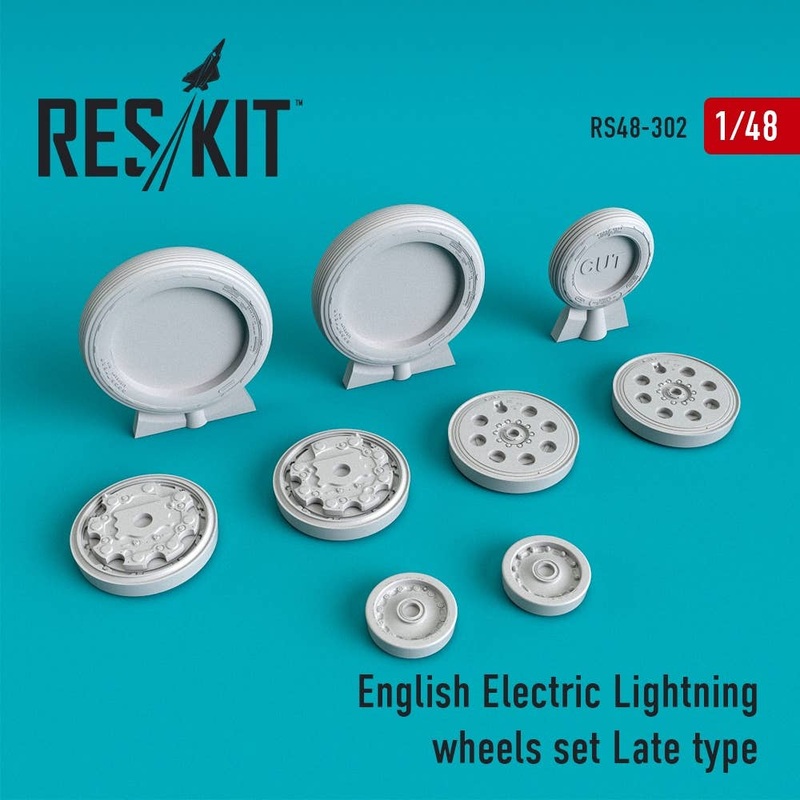 1/48 English Electric Lightning Wheels Set Late Type (for Airfix)