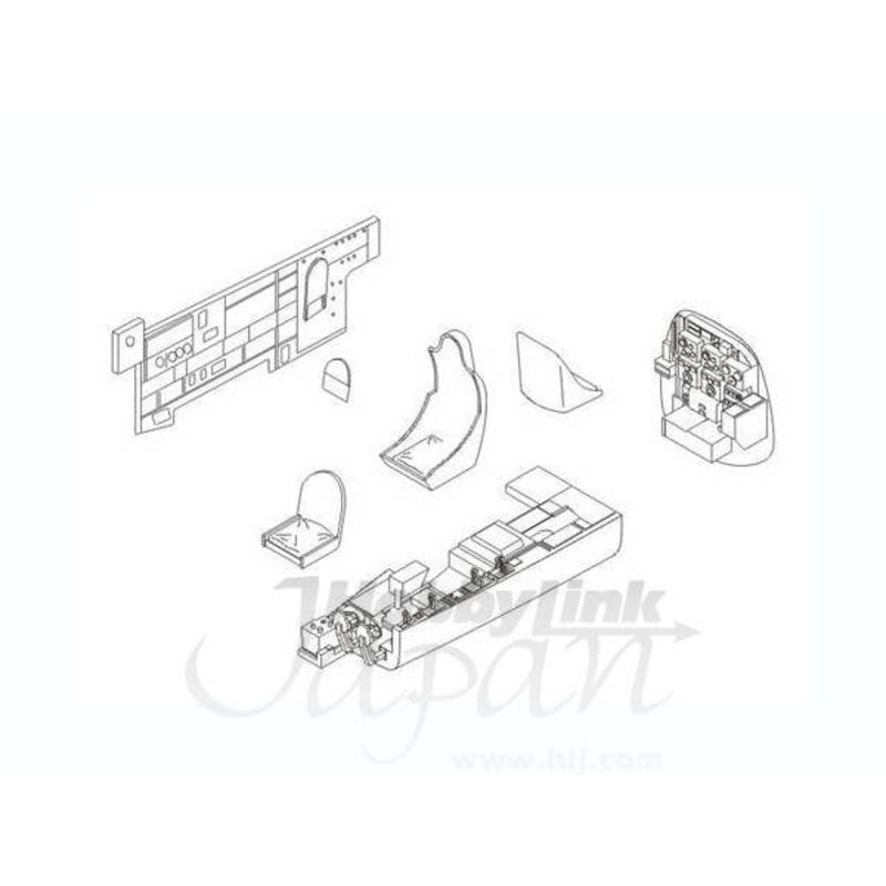 1/48 Ju 88A Interior Set for B-Stand Position with MG 81 (for Dragon)