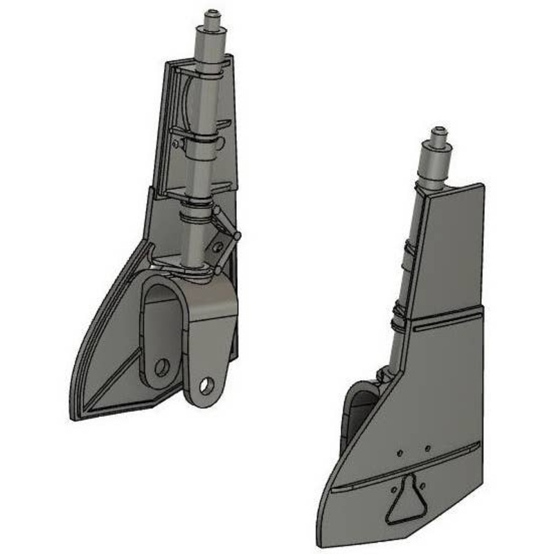 1/48 Macchi Folgore landing gear (for Italeri, Hasegawa)