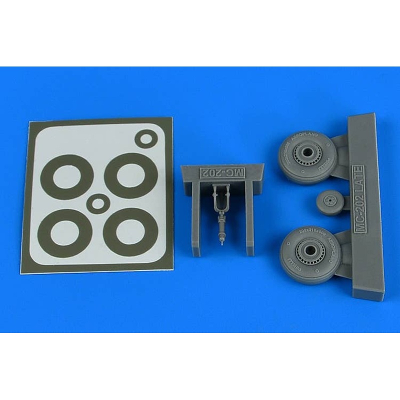 1/48 Macchi Mc.202 - Late Wheels & Paint Masks (for Hasegawa)