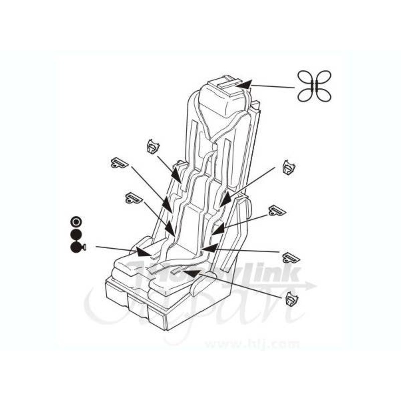 1/48 Martin B.Mk.3 Type 3CS Ejection Seat for Camberra PR Mk.9 (for Airfix)