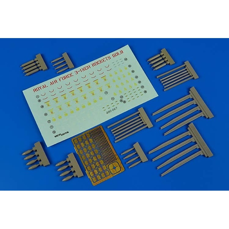 1/48 R.A.F. 3-inch 60lb Rockets