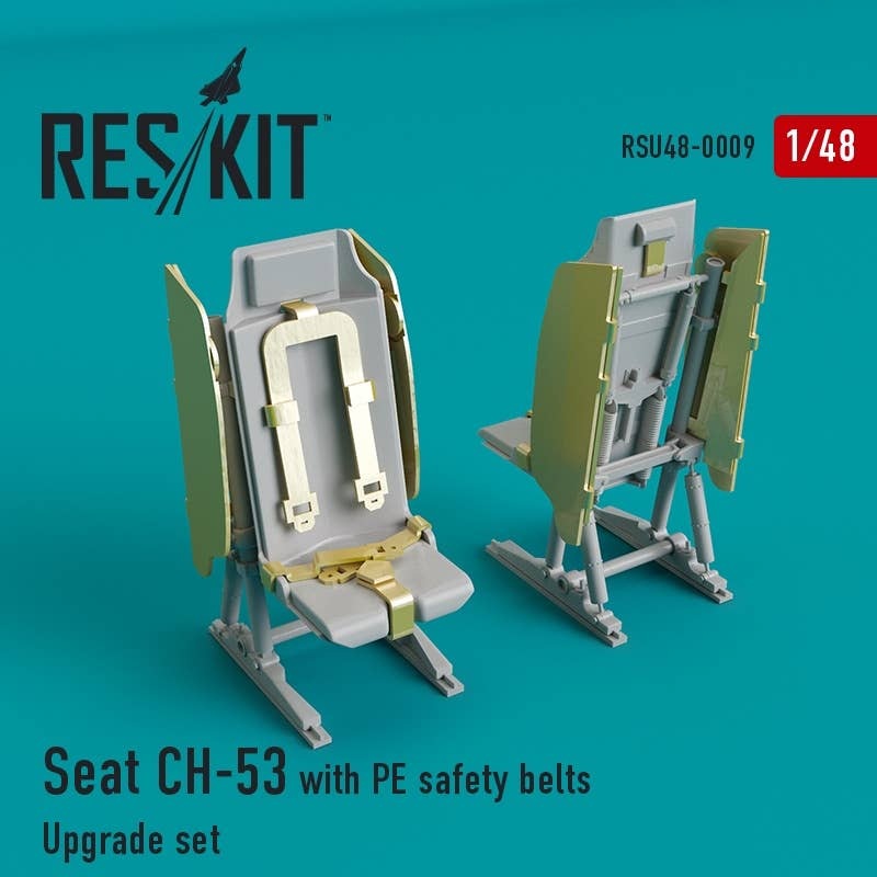 1/48 Seat CH-53, MH-53 with PE Safety Belts
