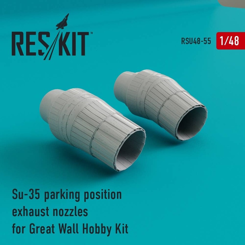 1/48 Su-35 Parking Position Exhaust Nozzles (for Great Wall Hobby)