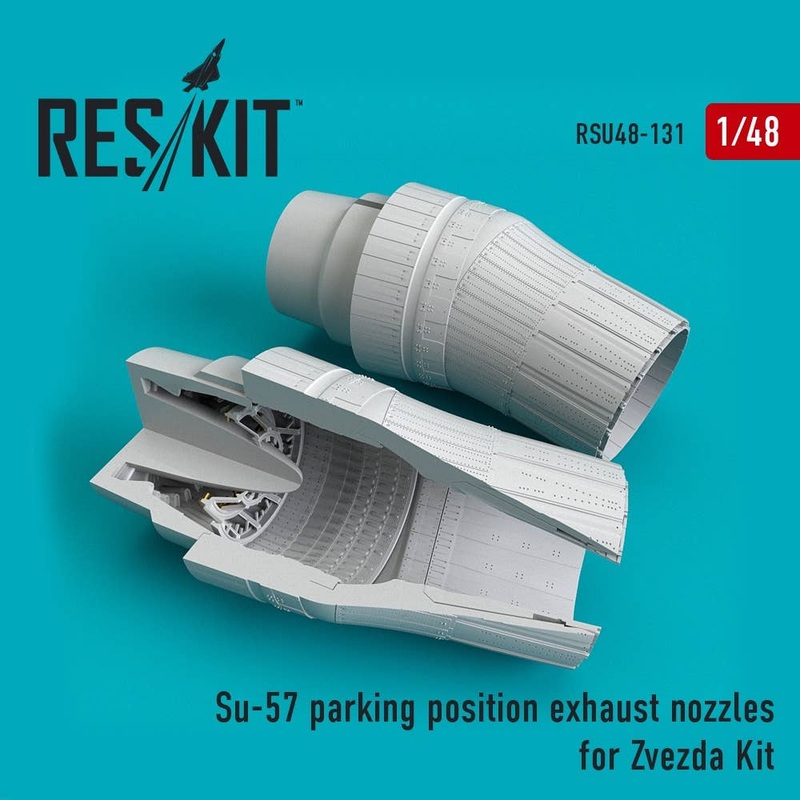 1/48 Su-57 Parking Position Exhaust Nozzles (for Zvezda Kit)