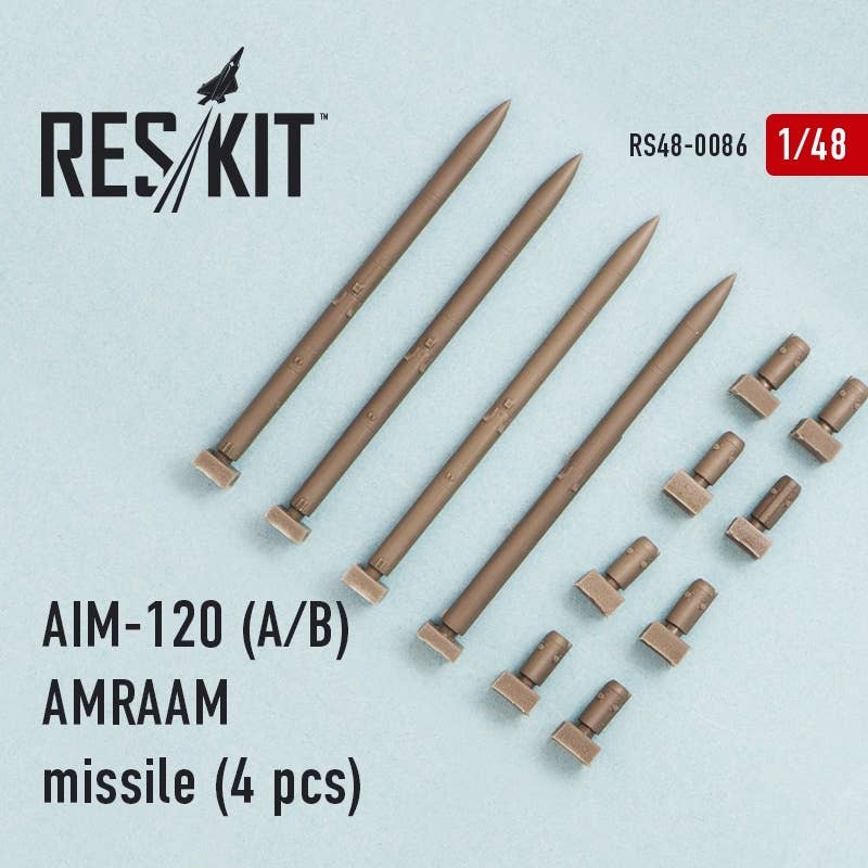 1/48 AIM-120A/B AMRAAM Missile (4 pcs)