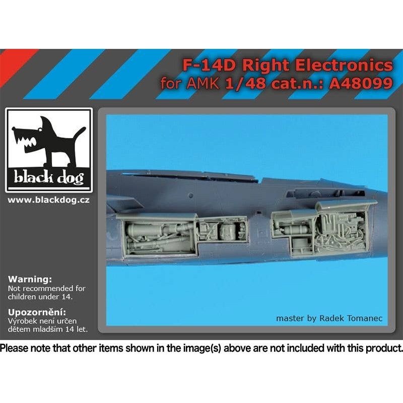 1/48 F-14D Tom Cat Electronic Equipment (Right) (for AMK)