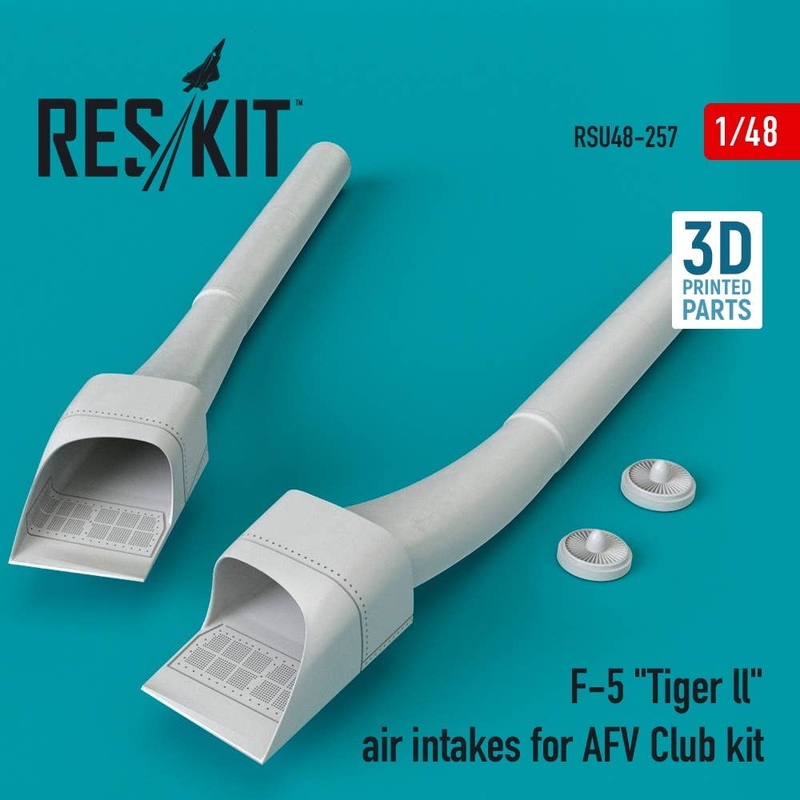 1/48 F-5 Tiger ll air intakes for AFV Club kit (3D Printing)