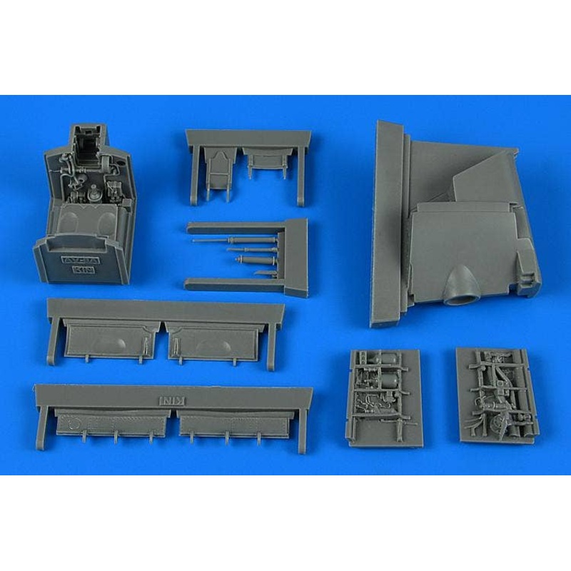 1/48 Harrier AV-8A Landing Gear Hangar (for Kinetic)