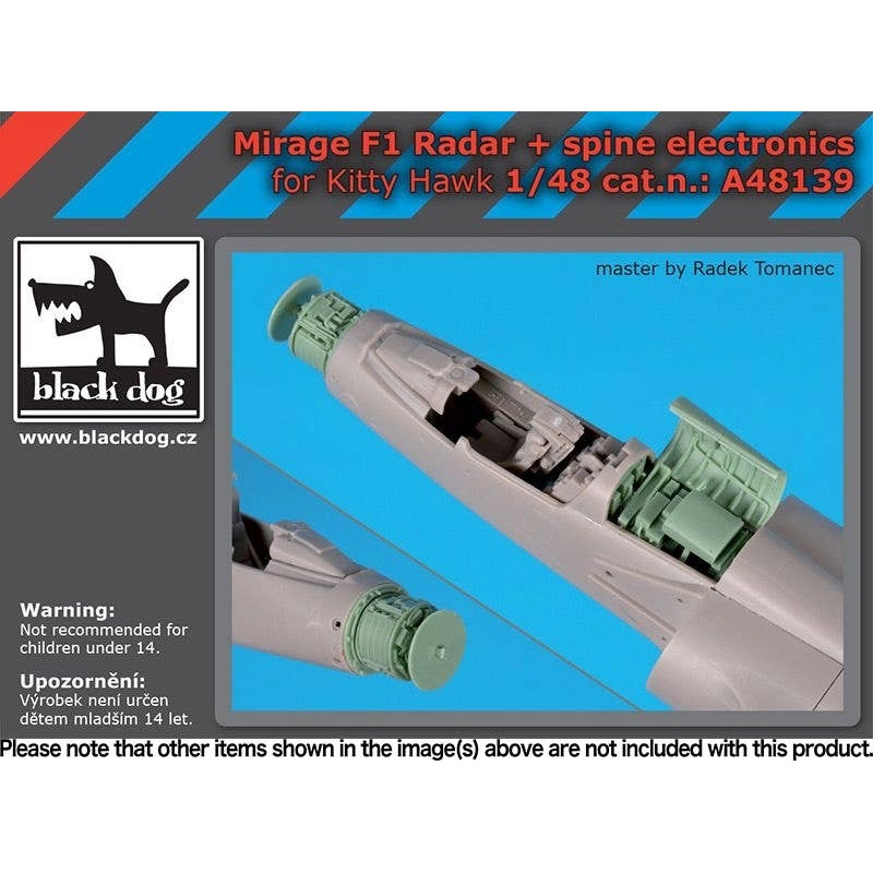 1/48 Mirage F1 radar+spine electronic