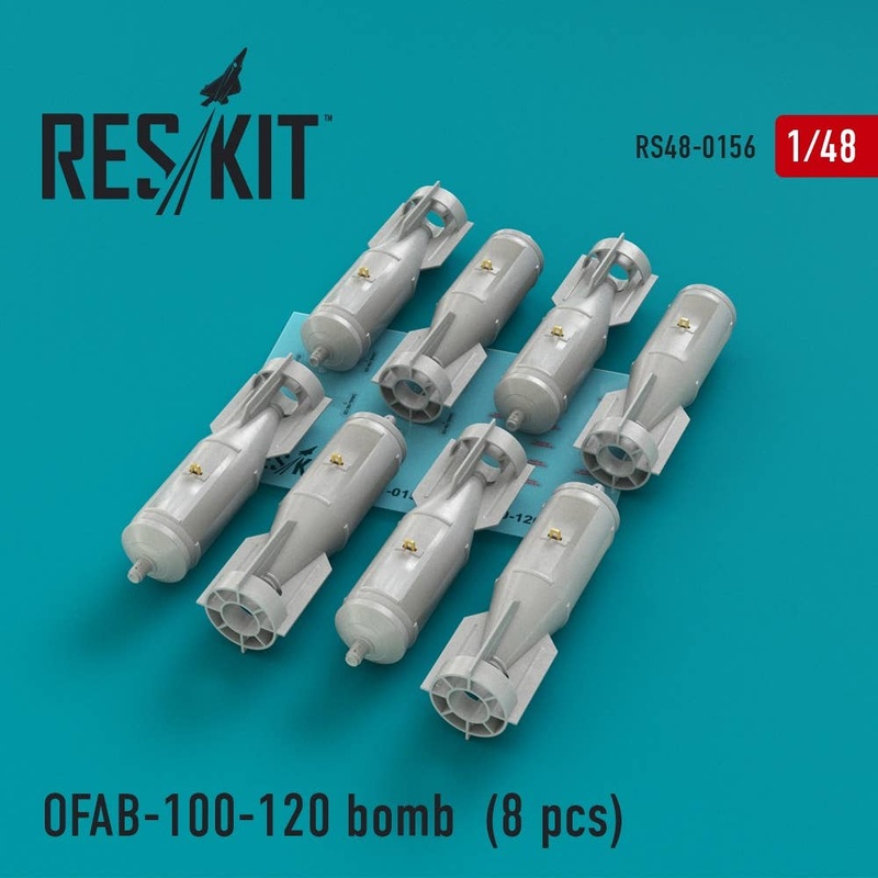1/48 OFAB-100-120 Bomb (8pcs) Su-7, Su-17, Su-24, Su-25, Su-27, Su-30, Su-34, MiG-21, MiG-27, Yak-38, Jak-130