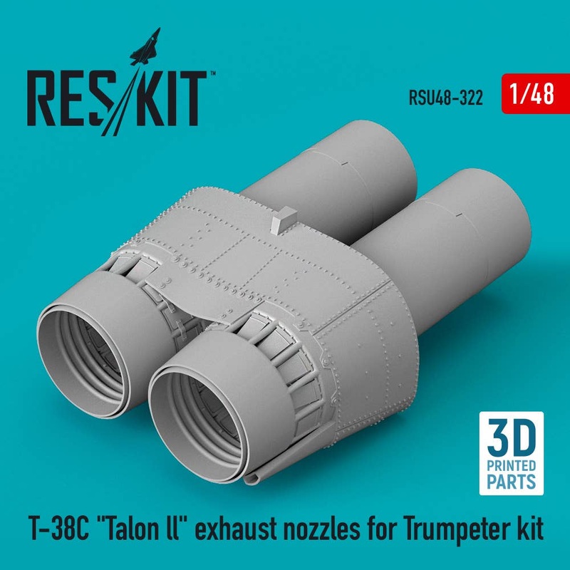 1/48 T-38C Talon ll exhaust nozzles for Trumpeter kit (3D Printed)