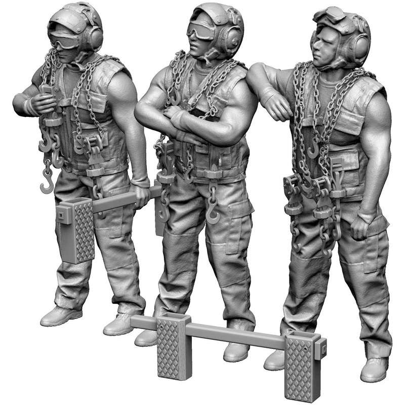 1/48 U.S.N. Modern Air Wing Plane Captains (universal part)