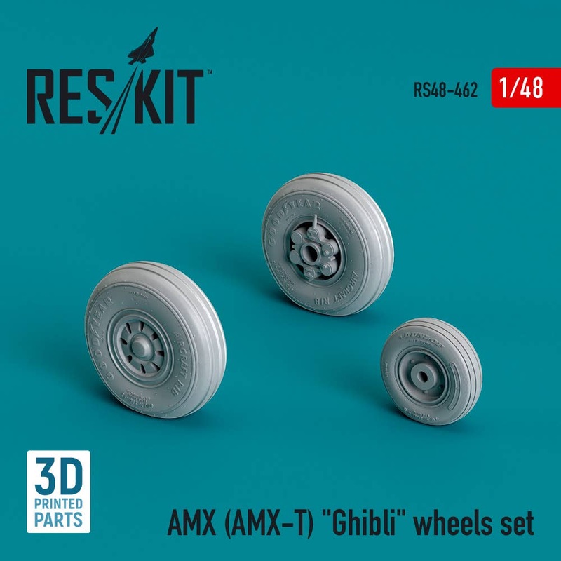 1/48 AMX (AMX-T) Ghibli wheels set (3D Printed)
