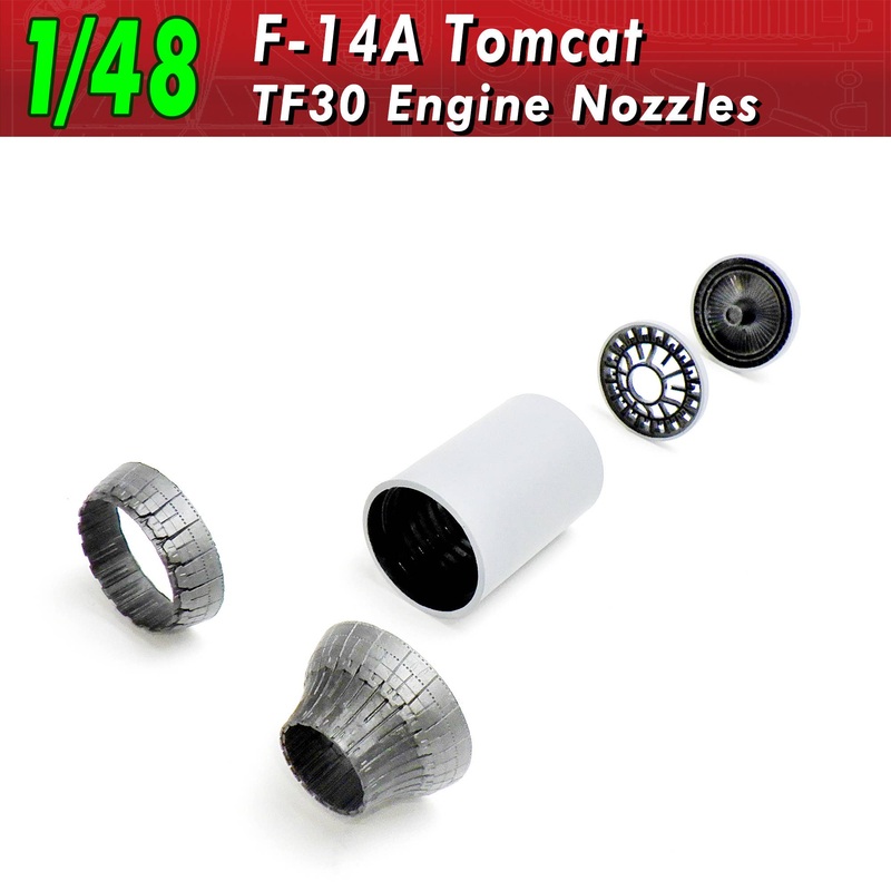 1/48 F-14A Tomcat TF30 Engine Nozzles