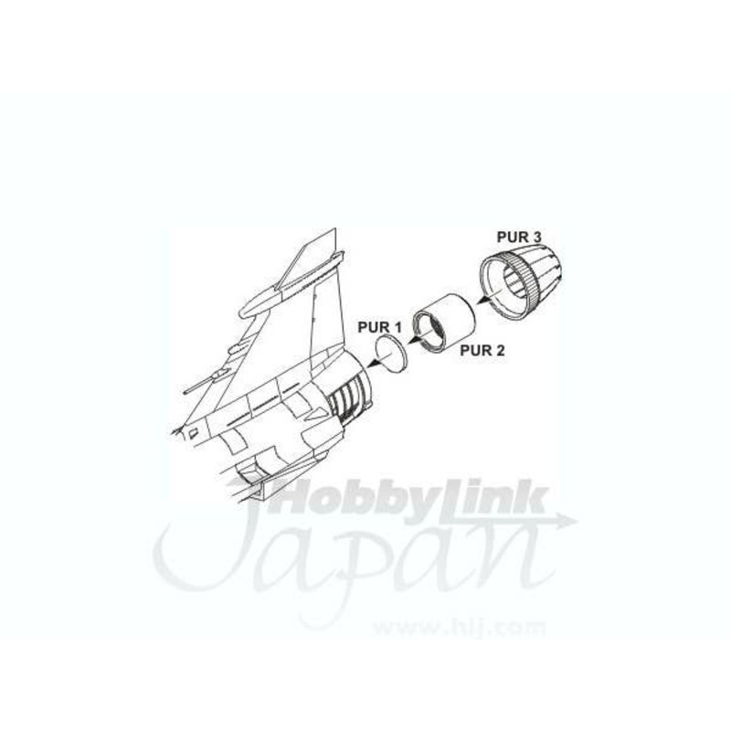 1/48 JAS-39C/D Exhaust Nozzle for Italeri
