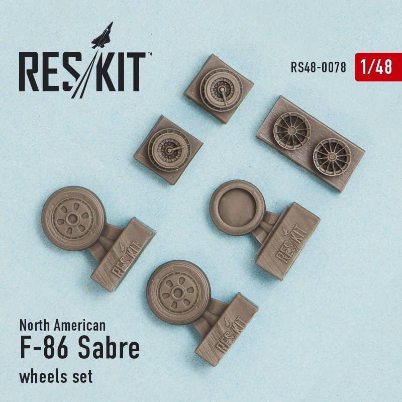 1/48 North American F-86 Sabre Wheel Set