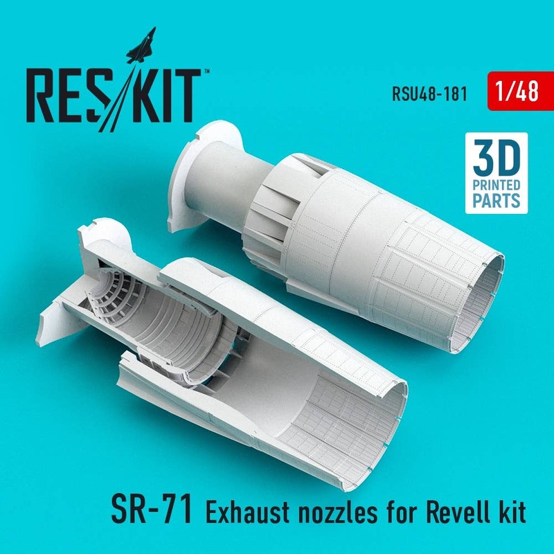 1/48 SR-71 "Blackbird" exhaust nozzles for Revell kit