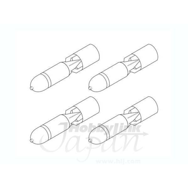 1/48 WWII RAF MC Bomb Mk.I 25Ib (4pcs)