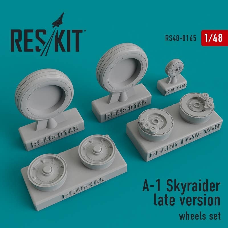 1/48 A-1 Skyraider Late Version Wheels Set