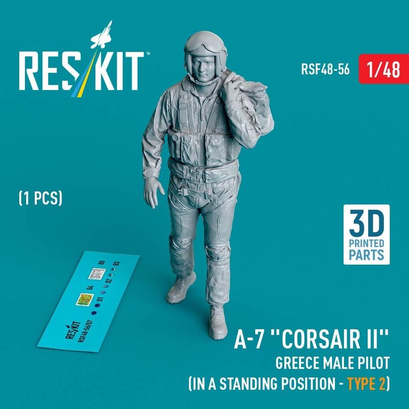 1/48 A-7 Corsair II Greece male pilot (in a standing position - type 2) (1 pcs)