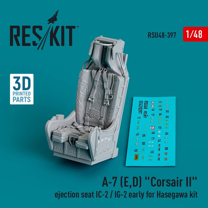 1/48 A-7 (E,D) Corsair II ejection seat IC-2 / IG-2 early for Hasegawa kit (3D Printed)