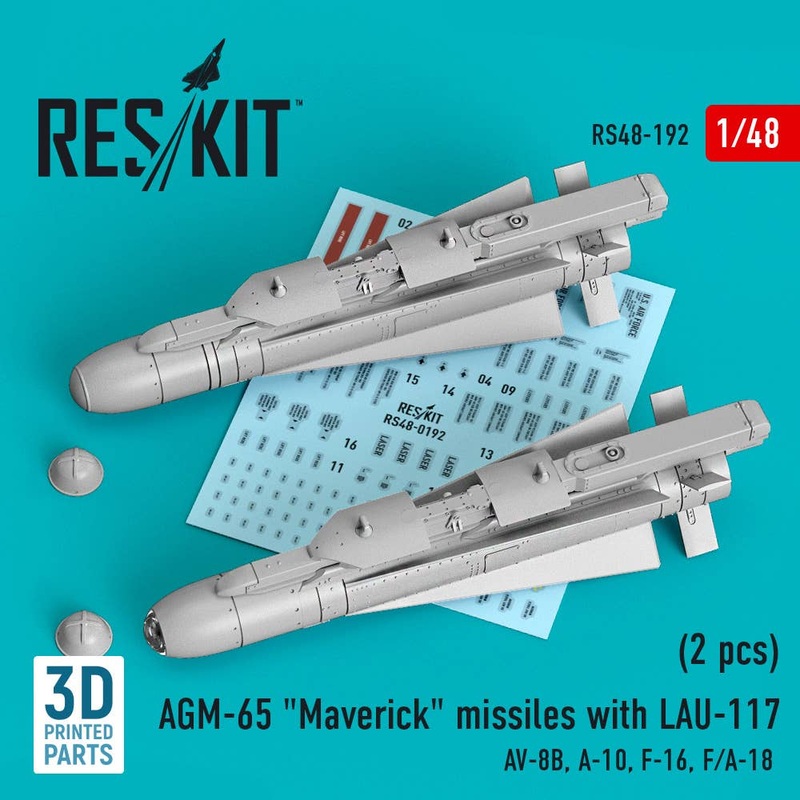 1/48 AGM-65 Maverick Missile with LAU-117 (2pcs)