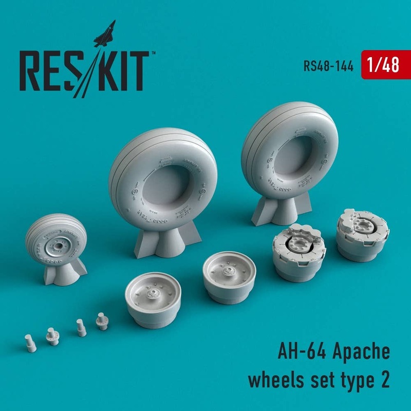 1/48 Ah-64 Apache Wheelset "Type 2"