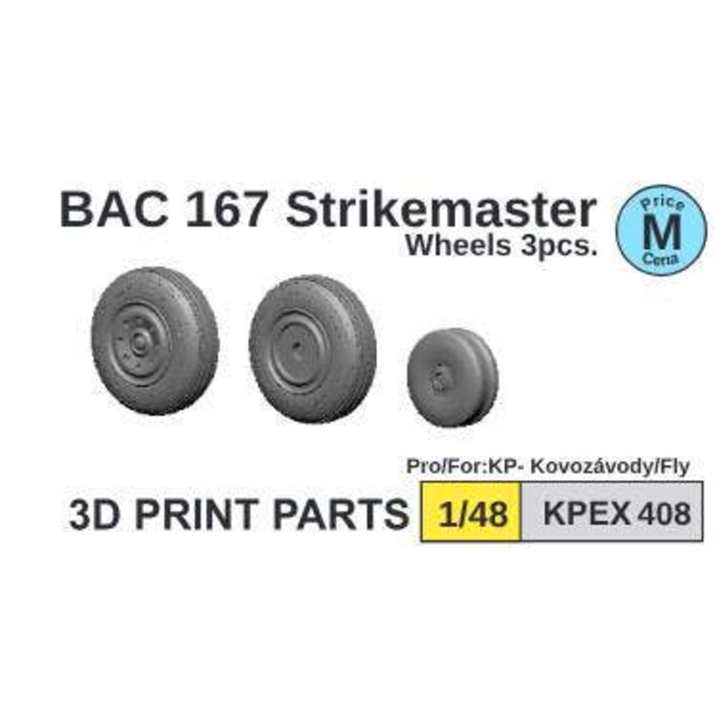 1/48 BAC 167 Strikemaster (for Fly Model/KP Model) 3D Wheels