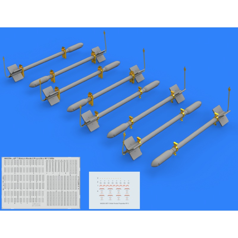 1/48 British Rocket Projectiles RP-3 60lb F. (6pcs)