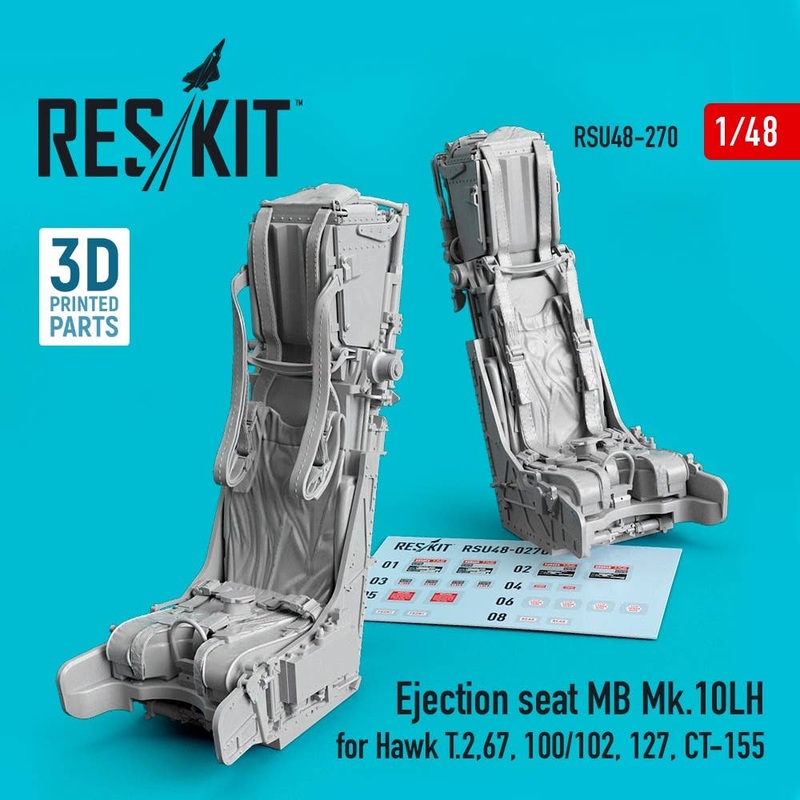 1/48 Ejection seat MB Mk.10LH for Hawk T.2,67,100/102,127,CT-155 (3D printing)