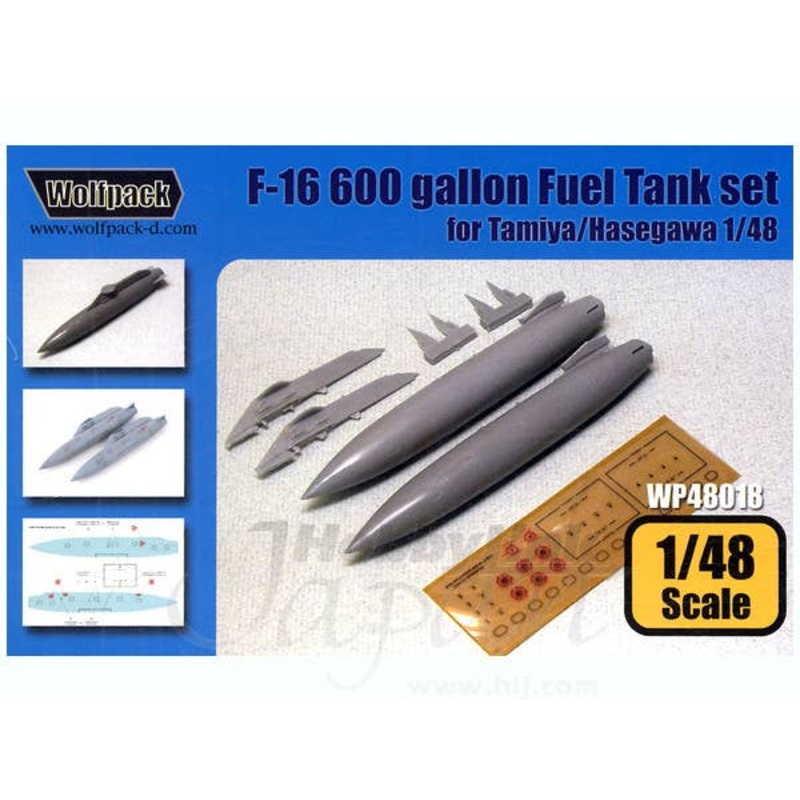 1/48 F-16 600 gal. Fuel Tank Set
