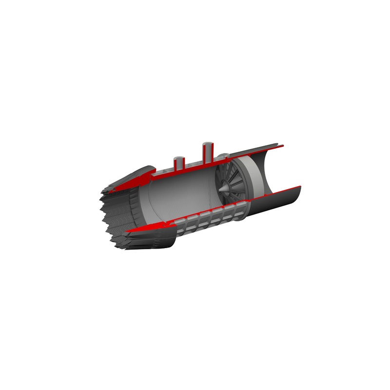 1/48 F-35B exhaust nozzle PRINT (Tamiya)