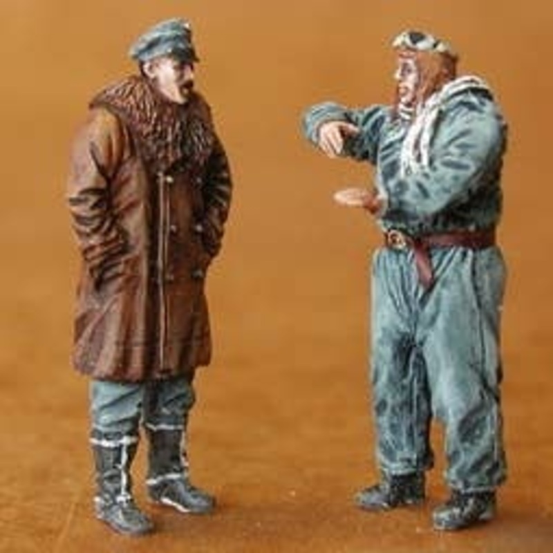 1/48 German Pilot + Officer WW.I (2 Figures)