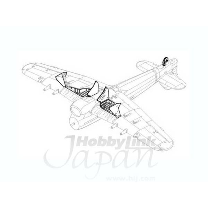 1/48 Hawker Typhoon Mk.Ib Undercarriage Set for Hasegawa