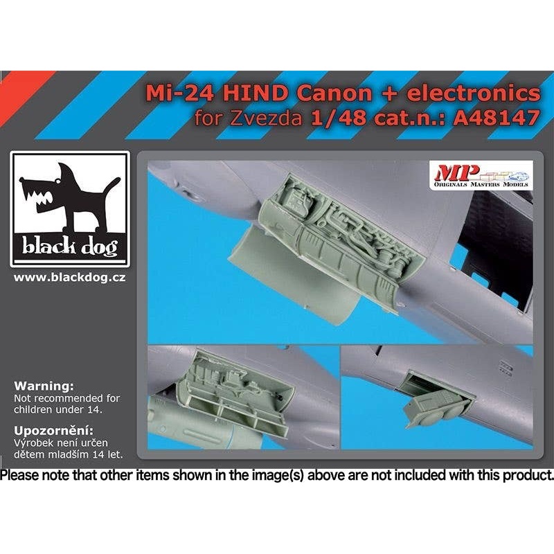1/48 Mi-24 Hind canon + electronics