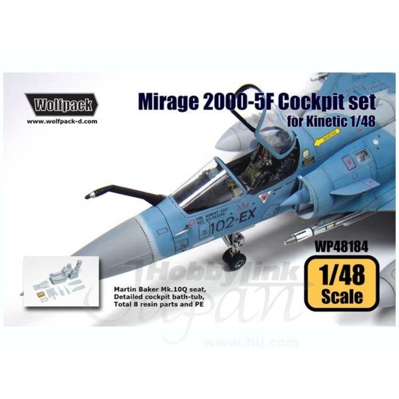1/48 Mirage 2000-5F Cockpit Set (for Kinetic)