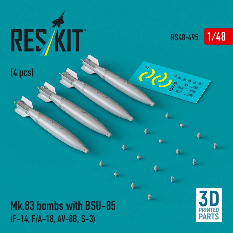 1/48 Mk.83 bombs with BSU-85 (4 pcs)