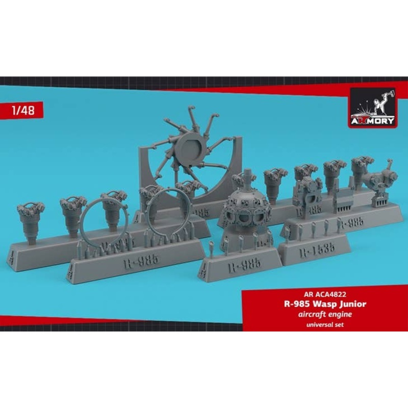 1/48 R-985 Wasp Junior aircraft engine