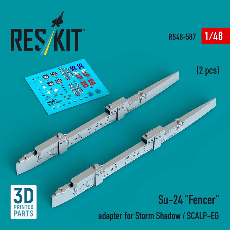 1/48 Su-24 Fencer adapter for Storm Shadow / SCALP-EG (2 pcs) (3D Printed)
