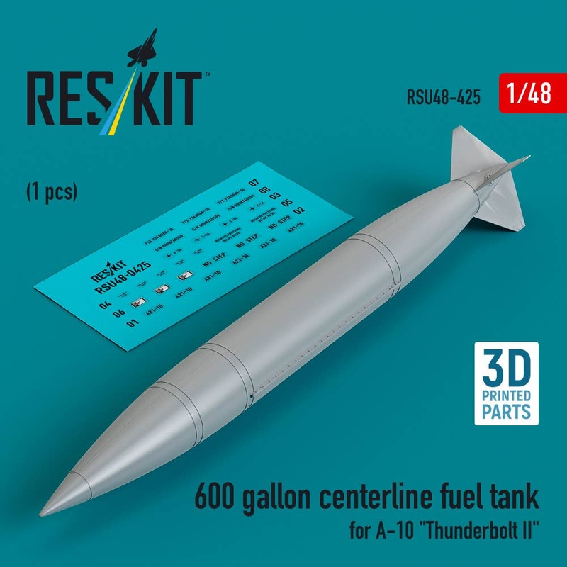 1/48 600 gallon centerline fuel tank for A-10 Thunderbolt II (1 pcs)