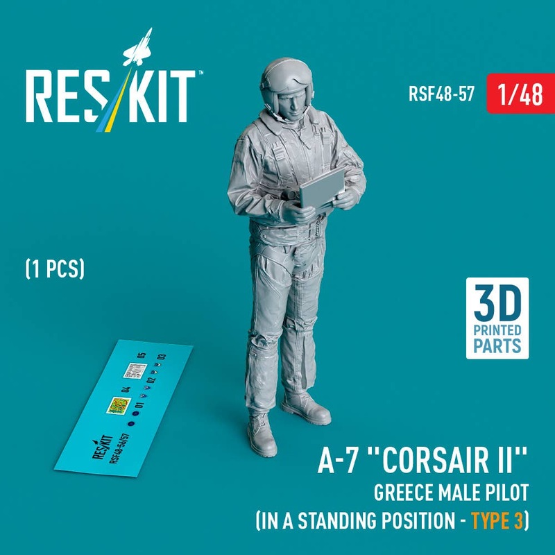 1/48 A-7 Corsair II Greece male pilot (in a standing position - type 3) (1 pcs)