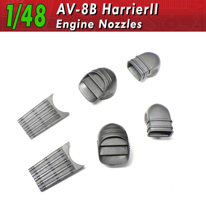 1/48 AV-8B Harrier lI Engine Nozzles