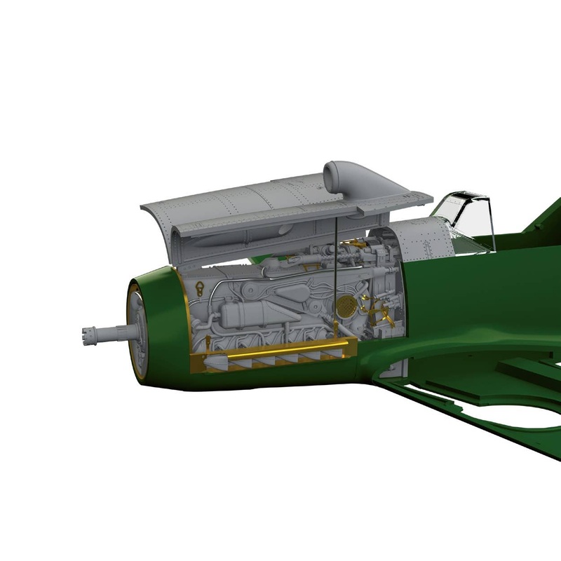 1/48 Bf 109F Engine & Fuselage Guns (Eduard)