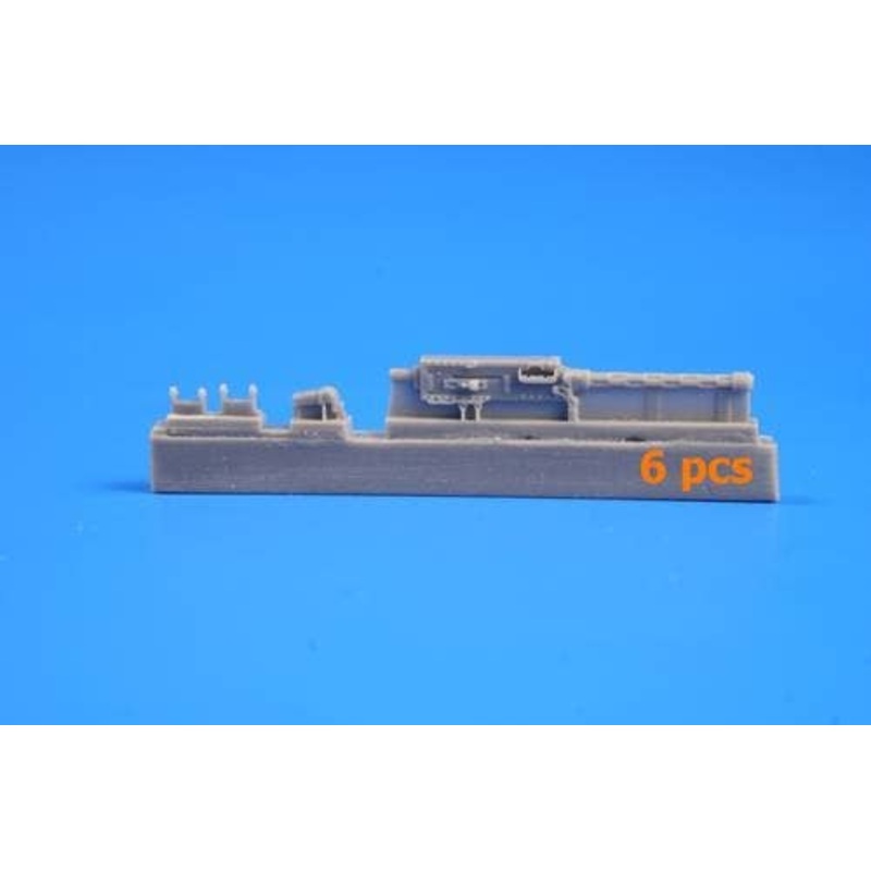 1/48 Browning.303 Mk II-British WW II Aircraft Machine Gun 7,7 mm / Fixed type (6 pcs)