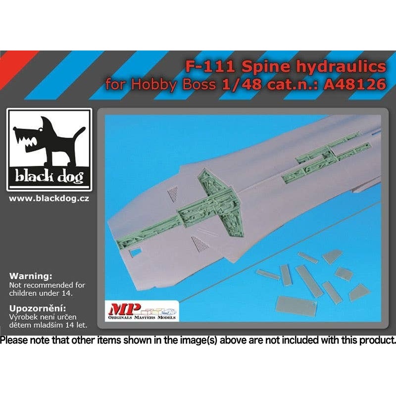 1/48 F-111 Aircraft Top Surface Hydraulic System (for Hobby Boss)